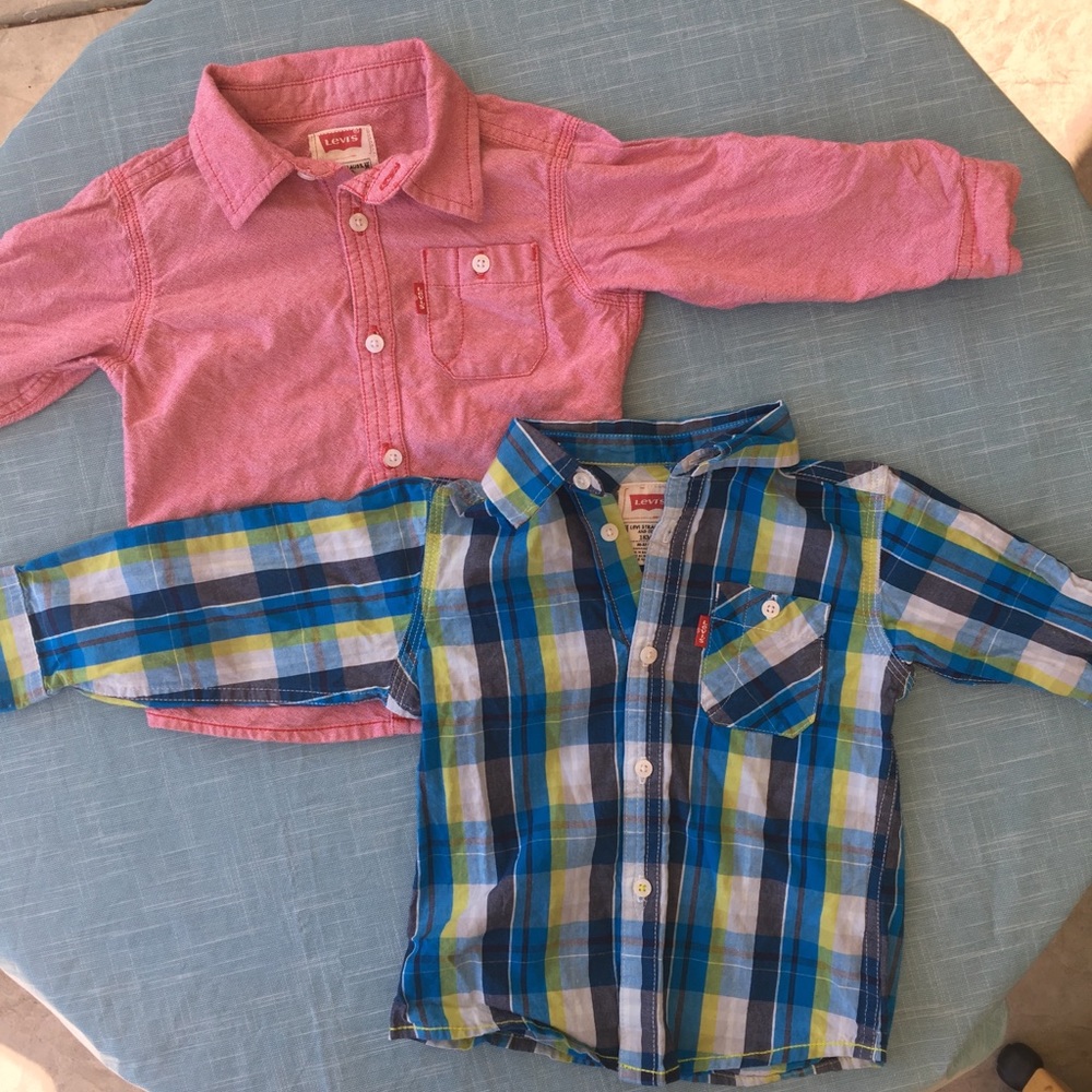 Levi kids button up shirt bundle!